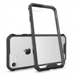 Wholesale iPhone 7 Plus Air Hybrid Clear Case (Black)